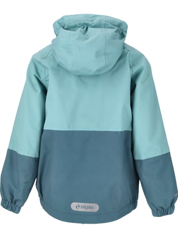 Zigzag Functionele jas "Dallas" mintgroen/blauw