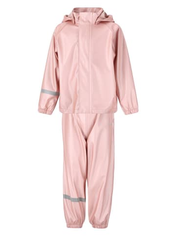 Zigzag 2-delige regenoutfit lichtroze