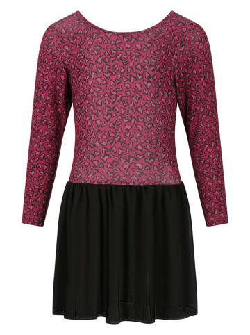 Zigzag Gymnastiekjurk "Ditte" roze/zwart