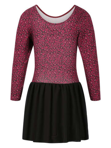 Zigzag Gymnastiekjurk "Ditte" roze/zwart