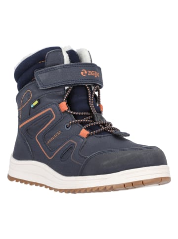 Zigzag Boots "Rincet" in Dunkelblau/ Orange