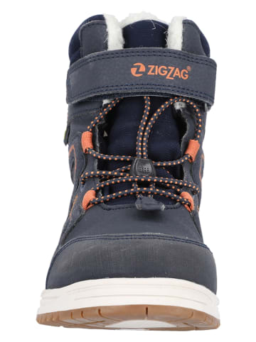 Zigzag Boots "Rincet" in Dunkelblau/ Orange