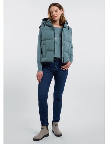 ELBSAND Doorgestikte bodywarmer "Tari" blauw