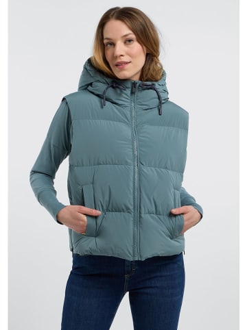 ELBSAND Kamizelka pikowana "Tari" w kolorze niebieskim