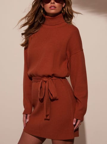 Milan Kiss Kleid in Hellbraun