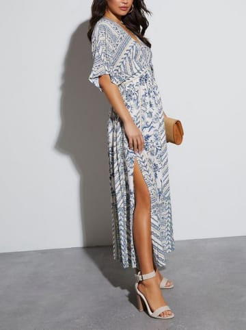 Milan Kiss Jurk wit/blauw