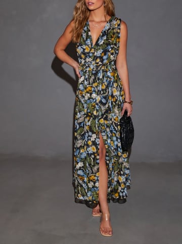 Milan Kiss Kleid in Grün/ Blau/ Bunt