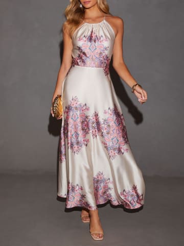 Milan Kiss Kleid in Creme/ Lila