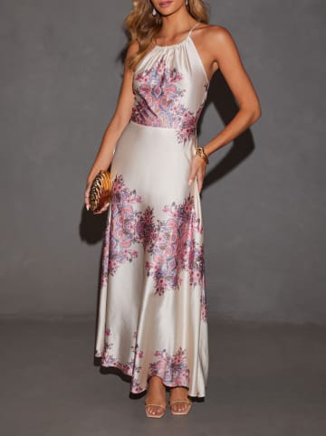 Milan Kiss Sukienka w kolorze kremowo-fioletowym