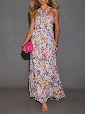 Milan Kiss Kleid in Weiß/ Lila/ Blau