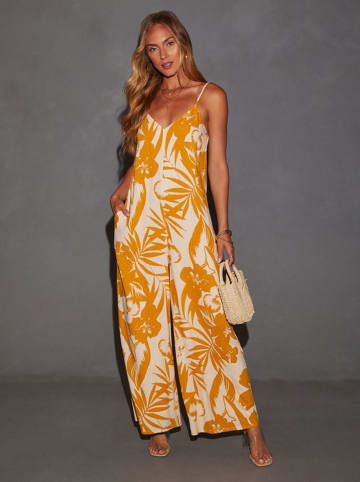 Milan Kiss Jumpsuit in Gelb/ Creme