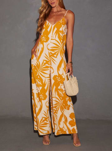 Milan Kiss Jumpsuit in Gelb/ Creme