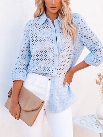 Milan Kiss Blouse lichtblauw