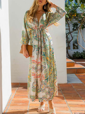 Milan Kiss Kleid in Grün/ Bunt