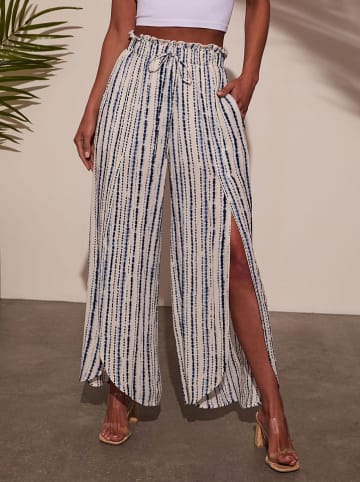 Milan Kiss Hose in Blau/ Weiß