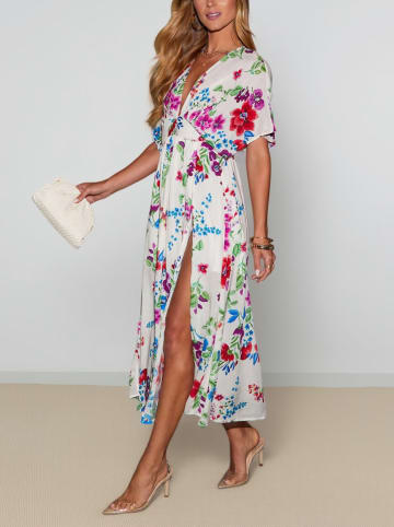 Milan Kiss Sukienka w kolorze białym ze wzorem