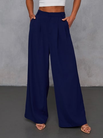 Milan Kiss Spodnie w kolorze granatowym