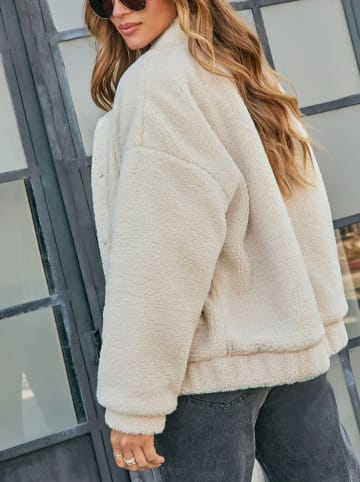 Milan Kiss Kurtka polarowa w kolorze kremowym