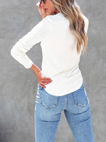 Milan Kiss Longsleeve in Weiß