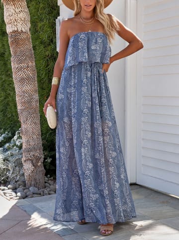 Milan Kiss Sukienka w kolorze niebiesko-białym