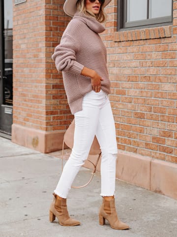 Milan Kiss Rollkragenpullover in Altrosa