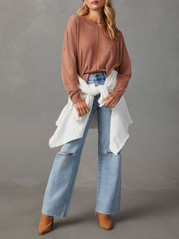 Milan Kiss Pullover in Hellbraun