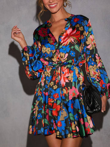 Milan Kiss Jurk blauw/rood