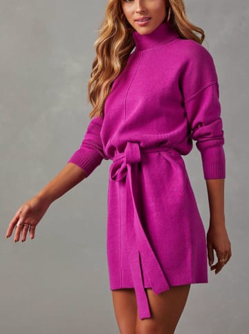 Milan Kiss Strickkleid in Fuchsia