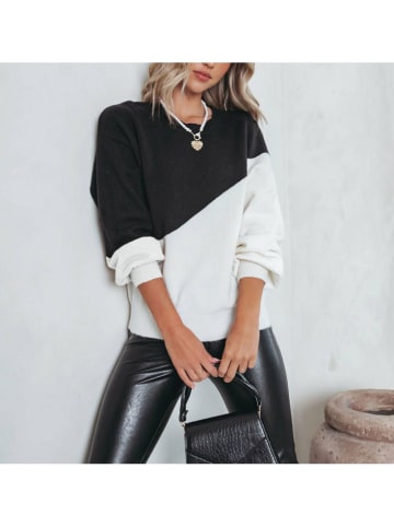 Milan Kiss Sweter w kolorze biało-czarnym