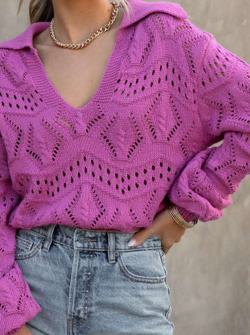 Milan Kiss Pullover in Lila
