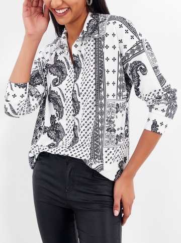 Milan Kiss Bluzka w kolorze biało-czarnym