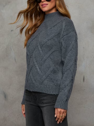 Milan Kiss Sweter w kolorze antracytowym