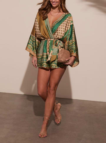 Milan Kiss Jumpsuit lichtbruin/groen