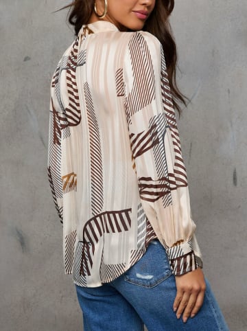 Milan Kiss Blouse crème/bruin