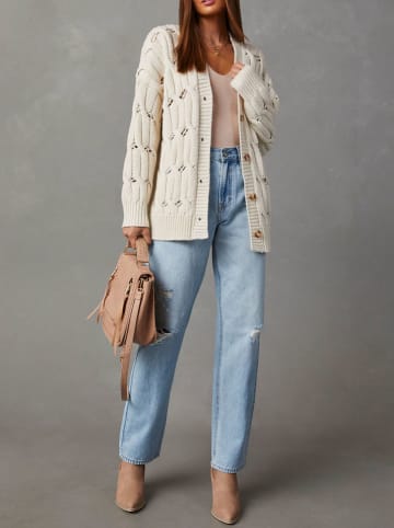 Milan Kiss Cardigan in Creme