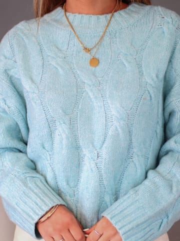 Milan Kiss Pullover in Hellblau