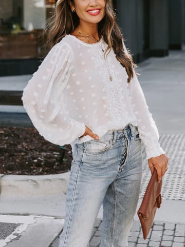 Milan Kiss Bluse in Weiß