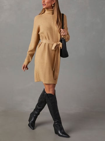 Milan Kiss Gebreide jurk beige