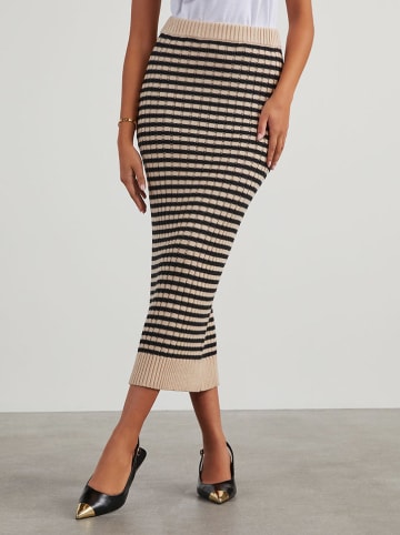Milan Kiss Rok beige/zwart