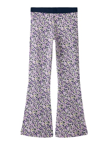 name it Broek "Poliber" donkerblauw/paars/geel