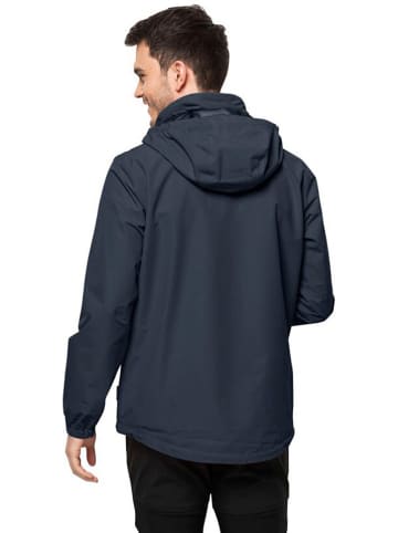 Jack Wolfskin Kurtka przeciwdeszczowa w kolorze granatowym