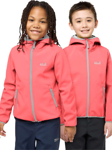 Jack Wolfskin Kurtka softshellowa "Fourwinds" w kolorze łososiowym
