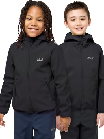 Jack Wolfskin Kurtka softshellowa "Fourwinds" w kolorze czarnym