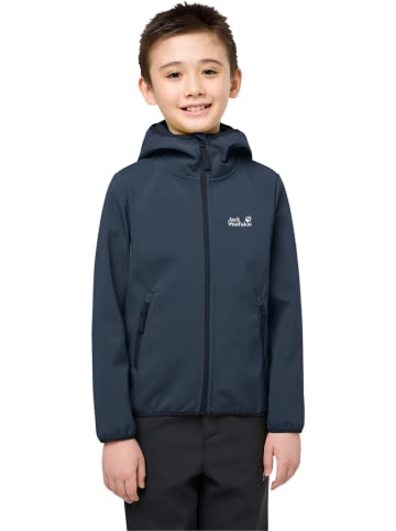 Jack Wolfskin Kurtka softshellowa "Fourwinds" w kolorze granatowym