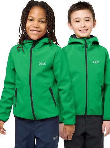 Jack Wolfskin Kurtka softshellowa "Fourwinds" w kolorze zielonym