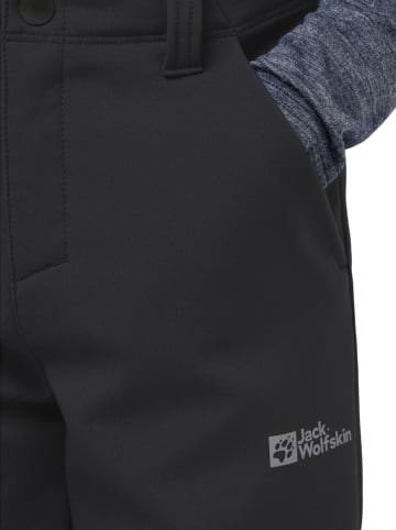 Jack Wolfskin Softshellhose "Fourwinds" in Schwarz