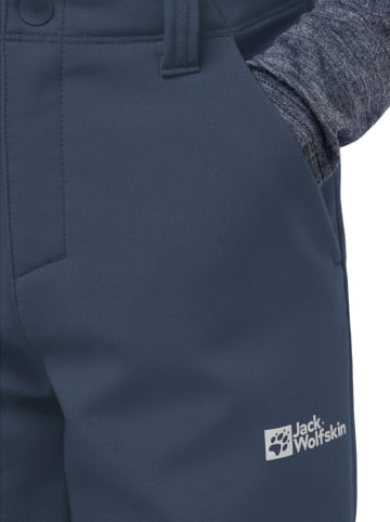 Jack Wolfskin Softshellbroek "Fourwinds" donkerblauw