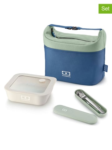 Monbento 6-delige lunchset blauw/groen