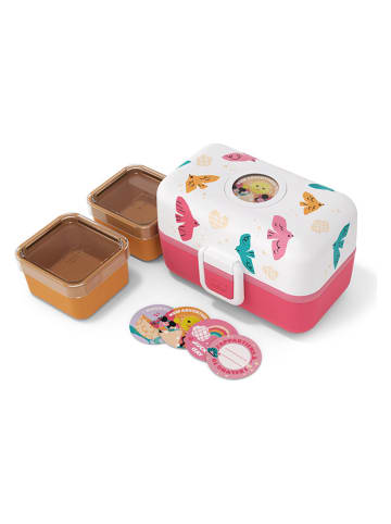 Monbento Lunchbox "Birds" roze/meerkleurig - 800 ml