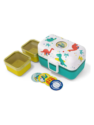 Monbento Lunchbox "Dino" in Türkis/ Bunt - 800 ml